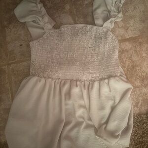 Cream baby doll top